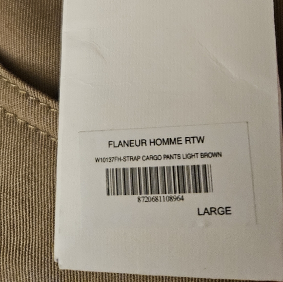 Flaneur Homme RTW cargo pants size L - Picture 3 of 3